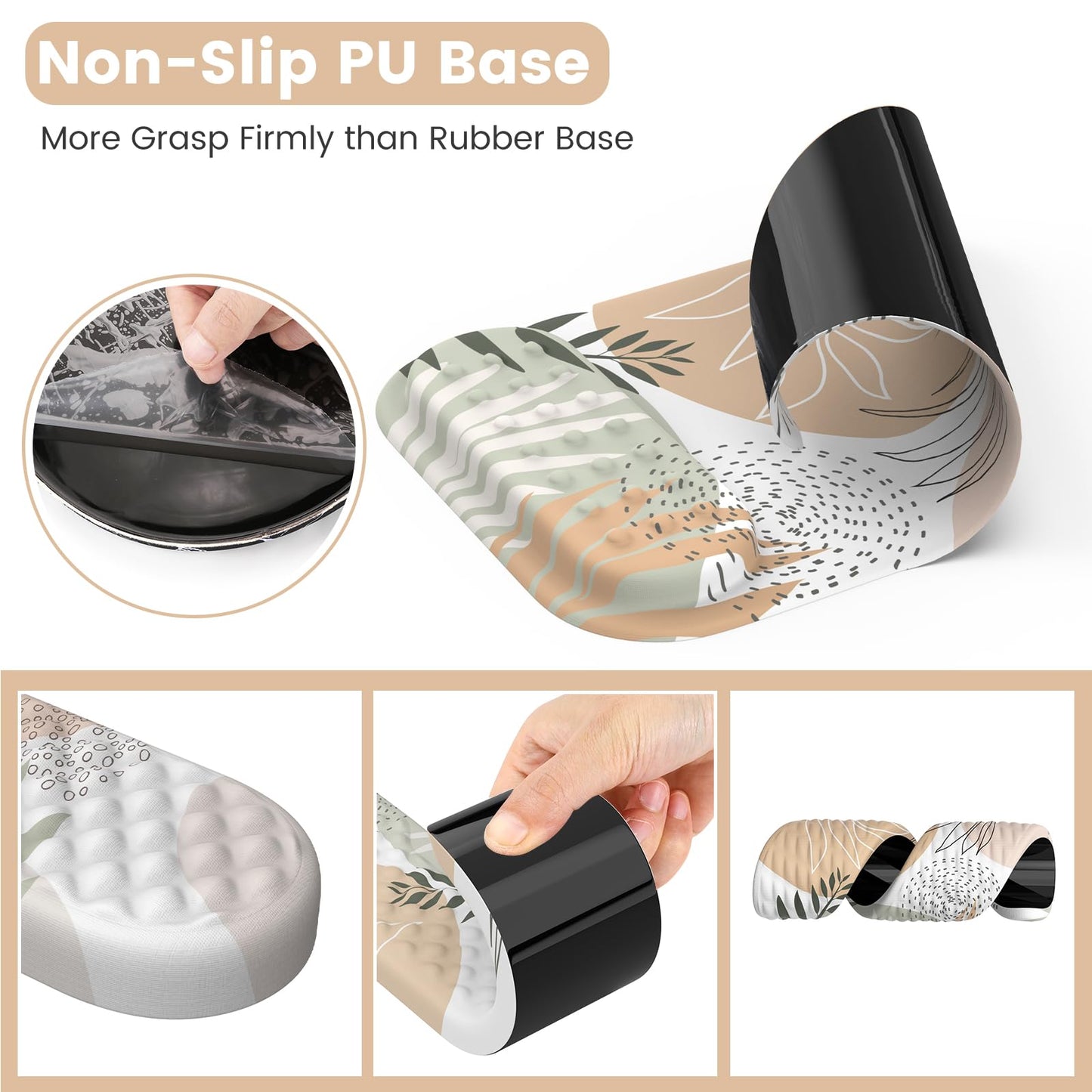 HAOCOO Computer Desk Mat Large, Ergonomic Mouse Pad with Wrist Rest and Keyboard Wrist Pad, 4 in 1