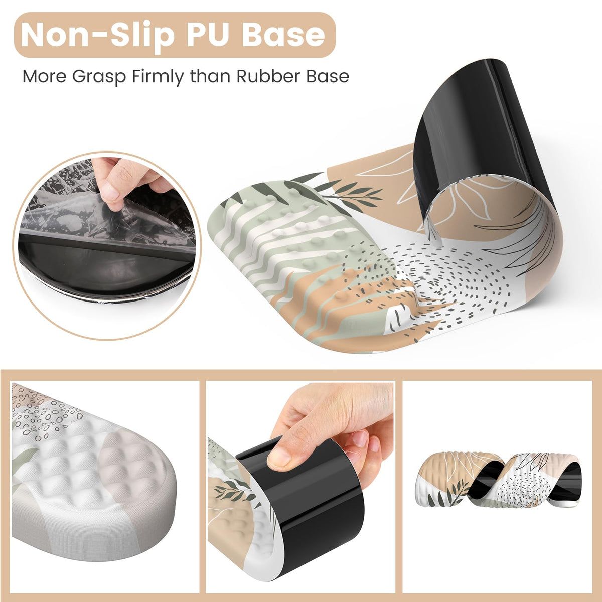 HAOCOO Computer Desk Mat Large, Ergonomic Mouse Pad with Wrist Rest and Keyboard Wrist Pad, 4 in 1