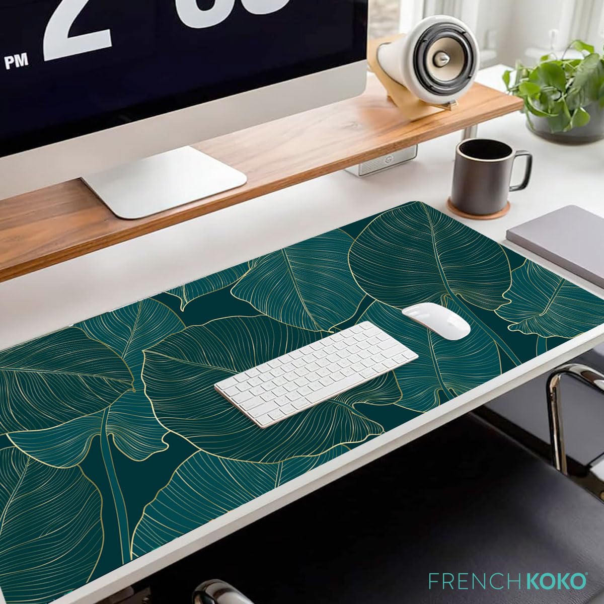 French KOKO Large Mouse Pad, Desk Mat, Keyboard Pad, Desktop Home Office School Essentials College