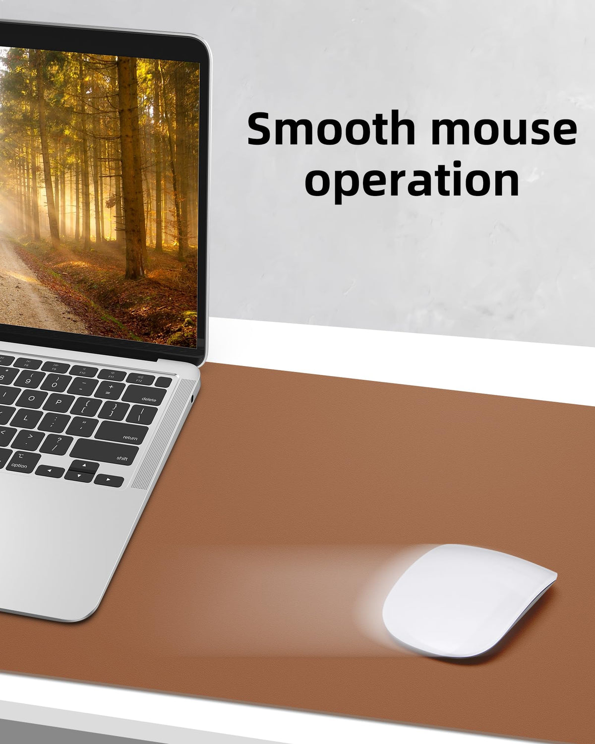 Large Desk Mat 55" x 17"Leather Desk Pad Protector,Mouse Pad,Office Desk Mat, Non-Slip PU Leather