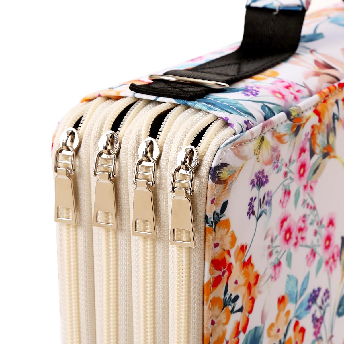 Lbxgap 384 Slots Colored Pencil Case With Handle & Shoulder Strap