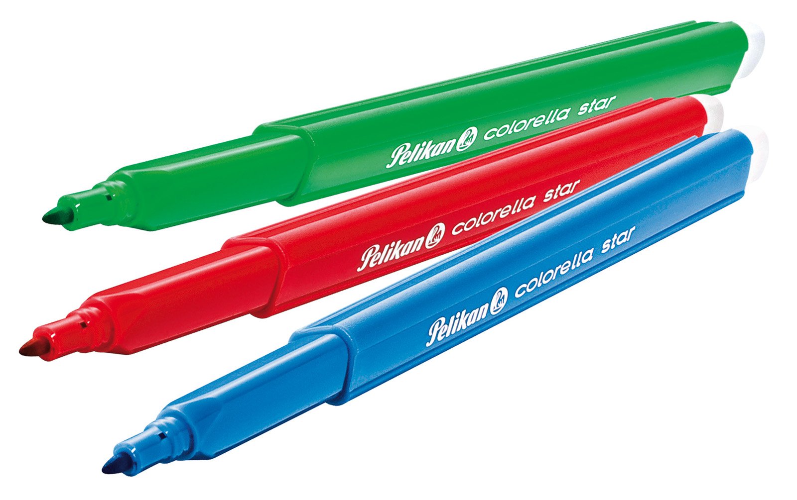 Pelikan Colorella Star Triangular Fibre-Tip Pens Pack of 1, 10 Assorted Colours