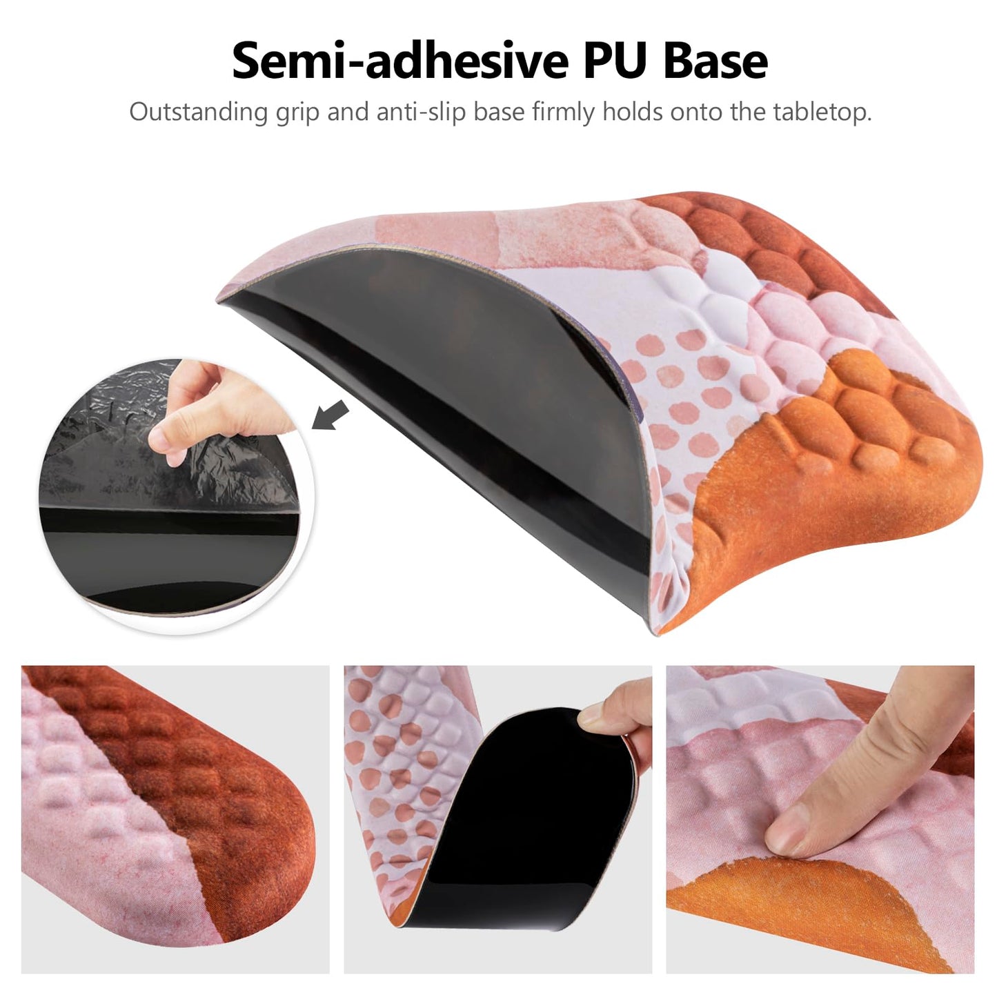 Laokiiy Ergonomic Mouse Pad & Keyboard Wrist Rest Set, Memory Foam