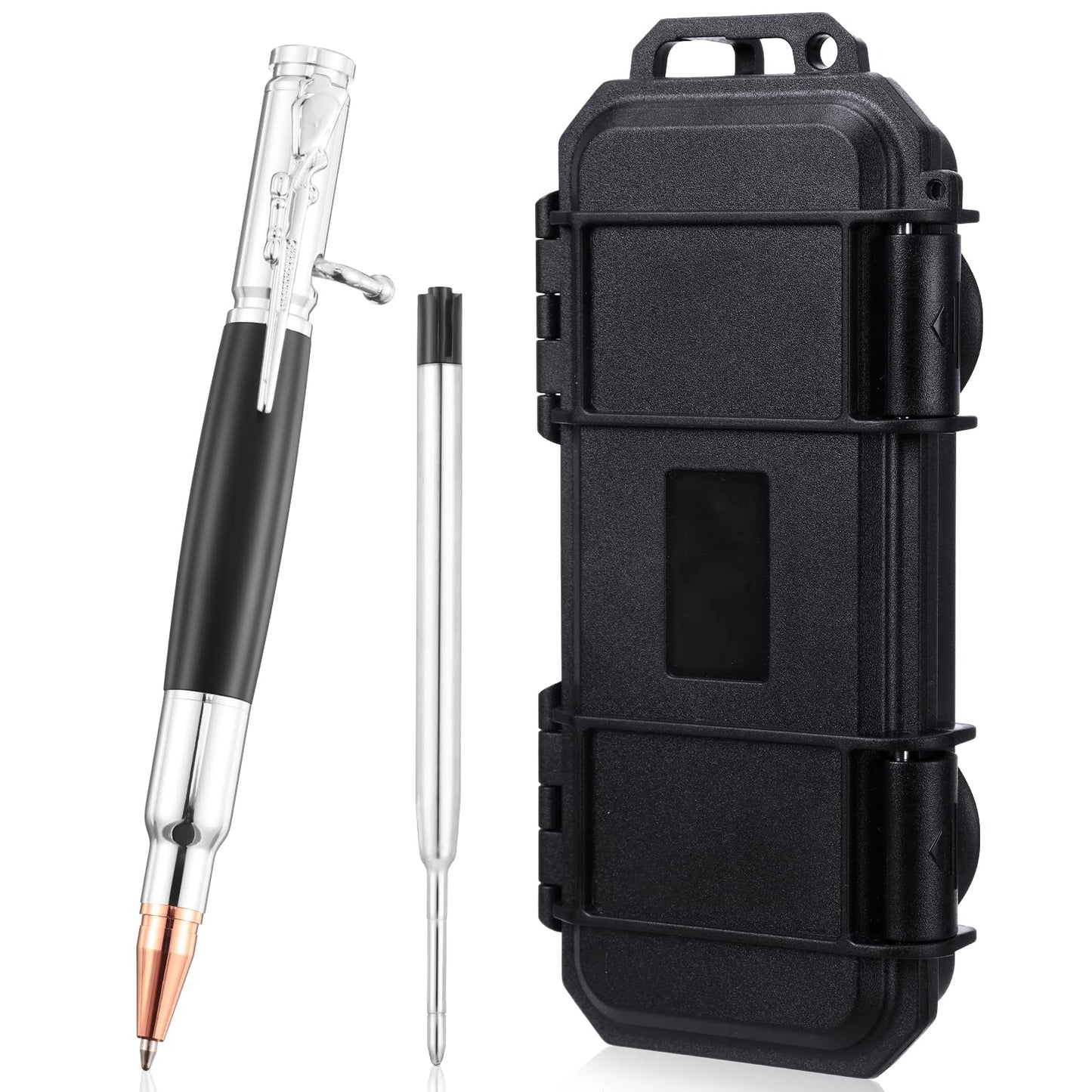 Crtiin Bolt Action Pen Bullet Pen with Gift Box Ballpoint Solid for Gun Lover with Black Ink