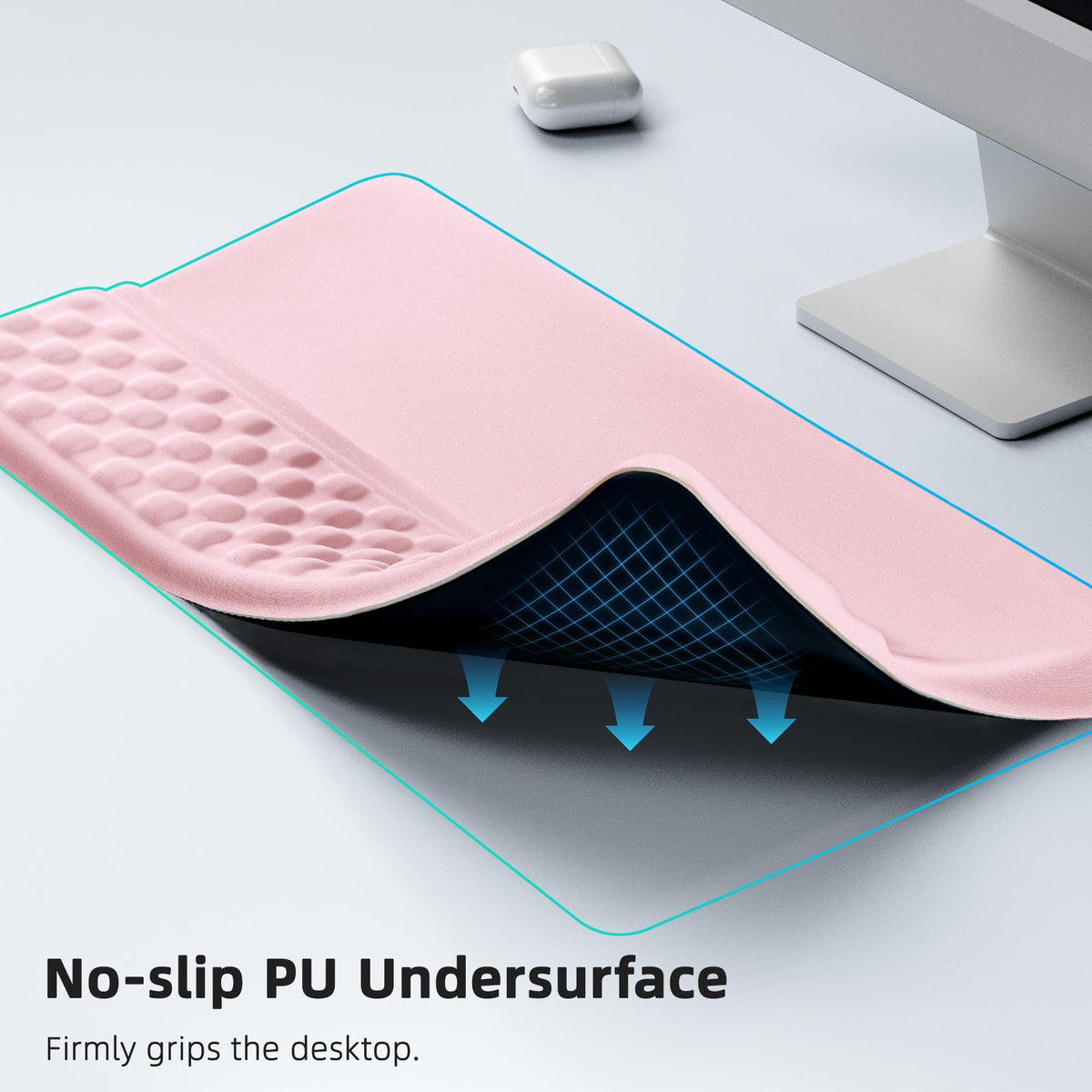 Ospelelf Keyboard Wrist Rest Pad, Comfy Ergonomic Keyboard Stand Riser Holder, Computer Wrist
