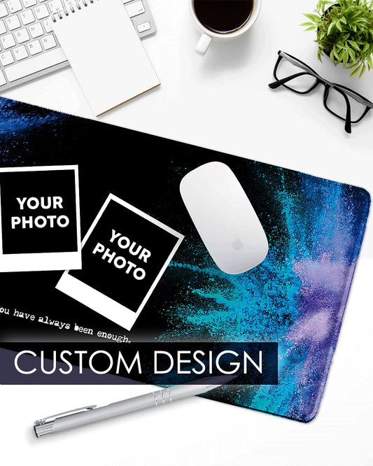 COLORCOMMALL Personalized Mouse Pad – Gaming 11.8 x 31.5 inch Non-Slip Large Size Rubber Base