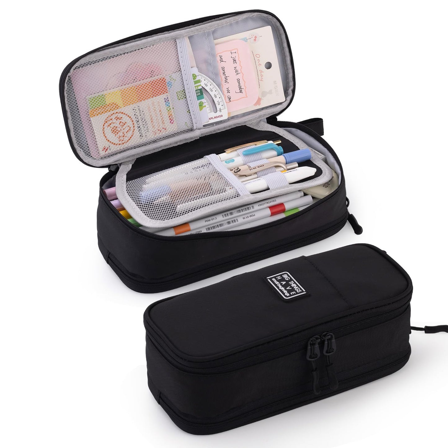 CICIMELON Large Pencil Case Big Storage Pen Pouch Bag with Compartment for School Supplies Office