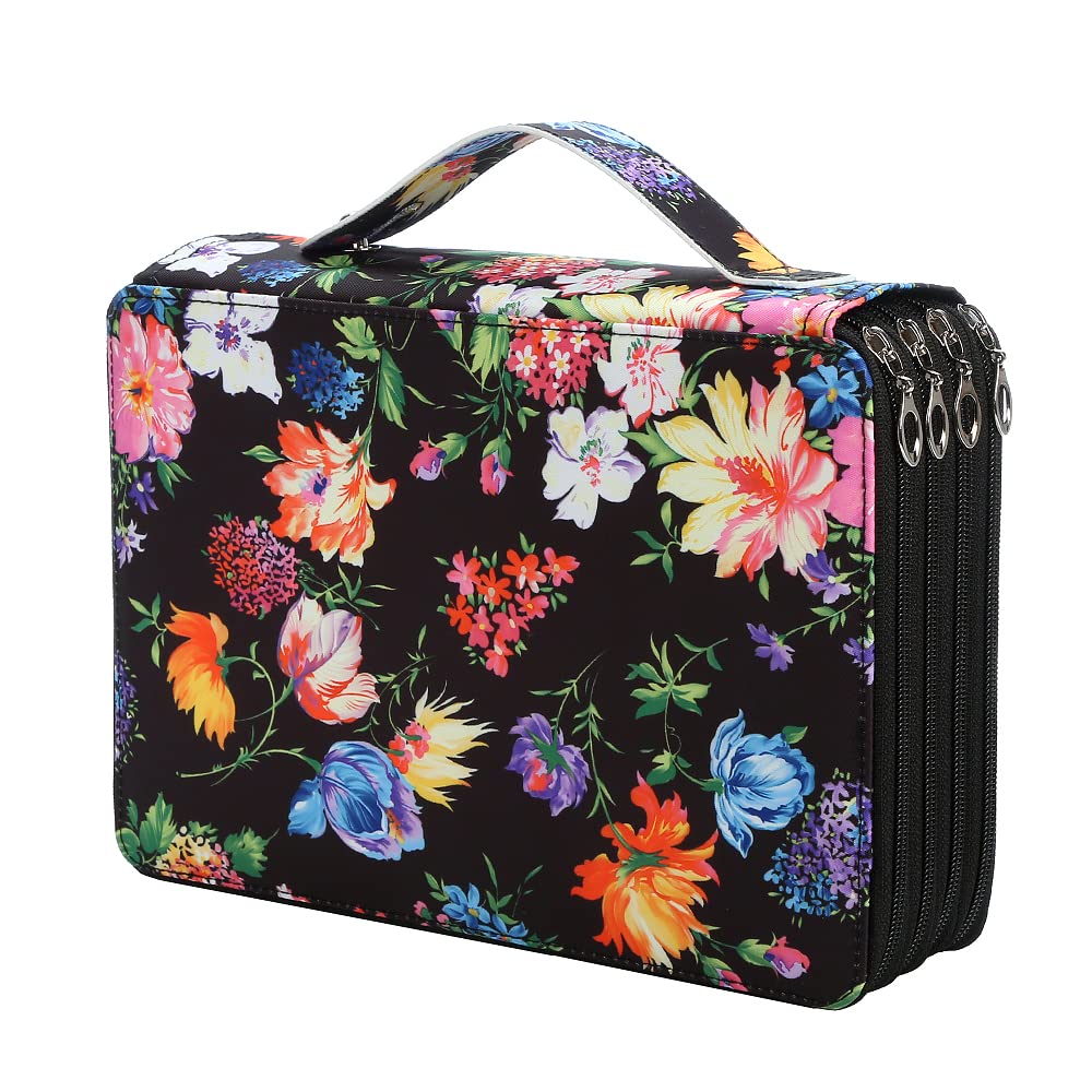 Lbxgap 200 Slots Colored Pencil Case Organizer, 4 Layer Bag