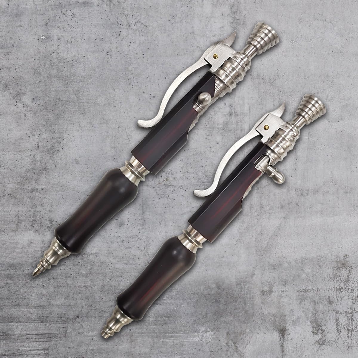 Dr. Metalleung Heavy Duty Stainless Steel Bolt Action Pen - Tactical EDC Retractable Ballpoint Pen