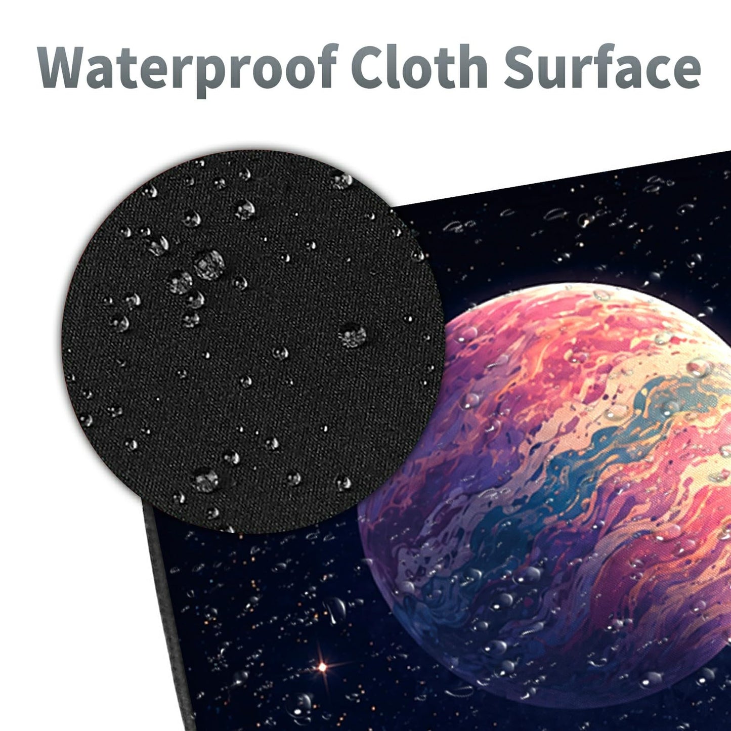 Cosmic Astronaut Cat Large Mouse Pad, 31.5 x 11.8 in Extended Desk Mat
