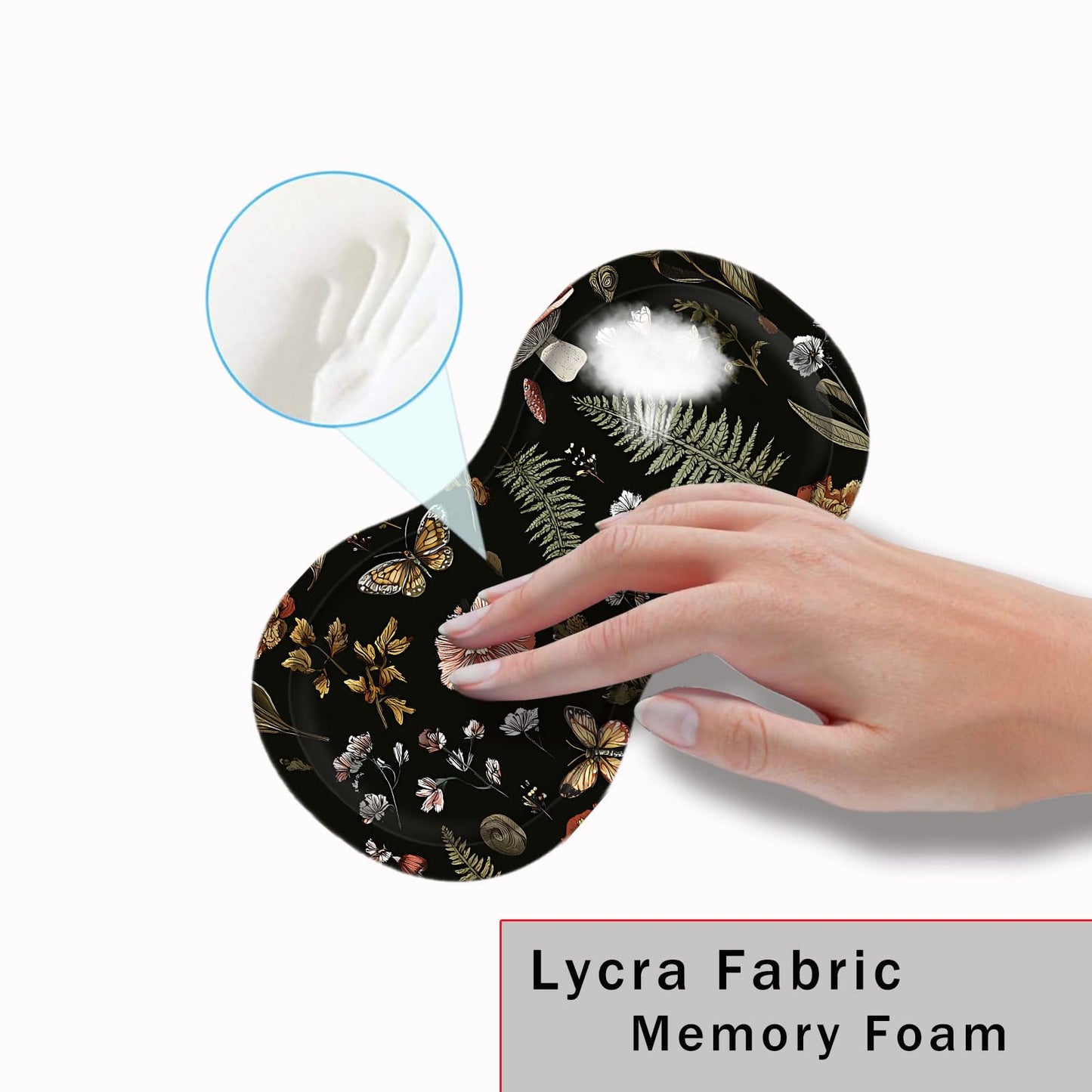 CICPLKSE Mouse Pad with Wrist Support + Desk Mat + Coaster 3 in 1 Set, XL Large Gaming Mousepad