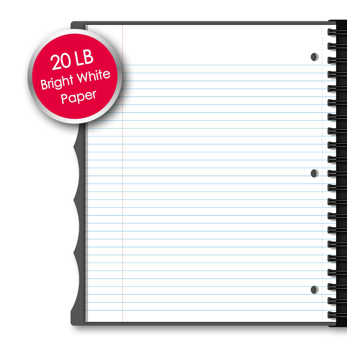 "iScholar iQ Poly Fashion Cover 10 Subject Notebook, College Ruled, 11"" x 8.5"", 250 Sheets