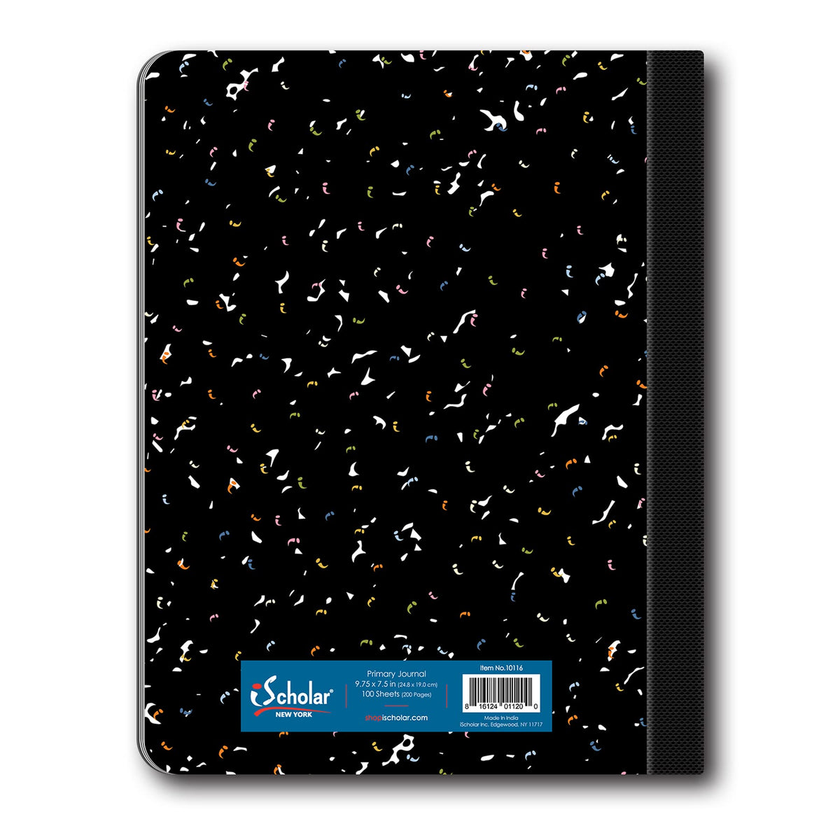 iScholar Primary Composition Book, Journal, Unruled Top, .5 Inch Ruled Bottom Half, 100 Sheets
