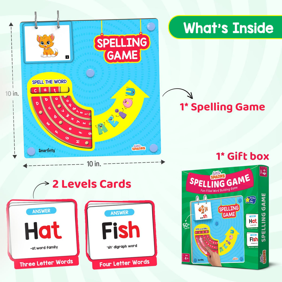 Smartivity Spelling Game Learning Toy for Kids 4-8 Years