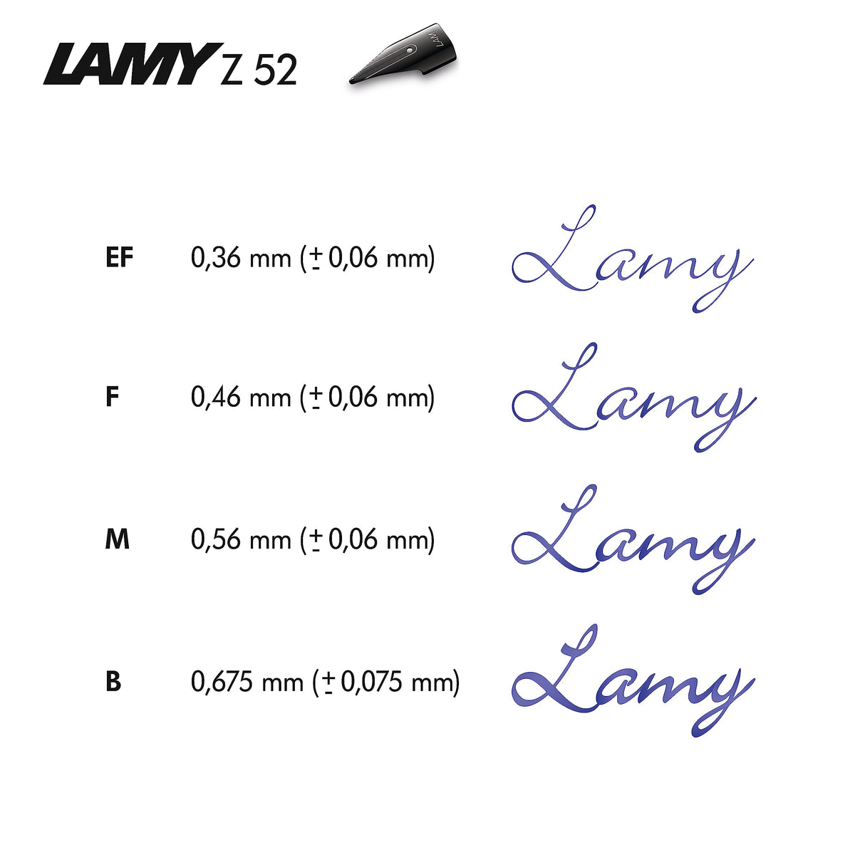 Lamy 1231788 Z 52 Extra fine Refill, Stainless Steel Spring
