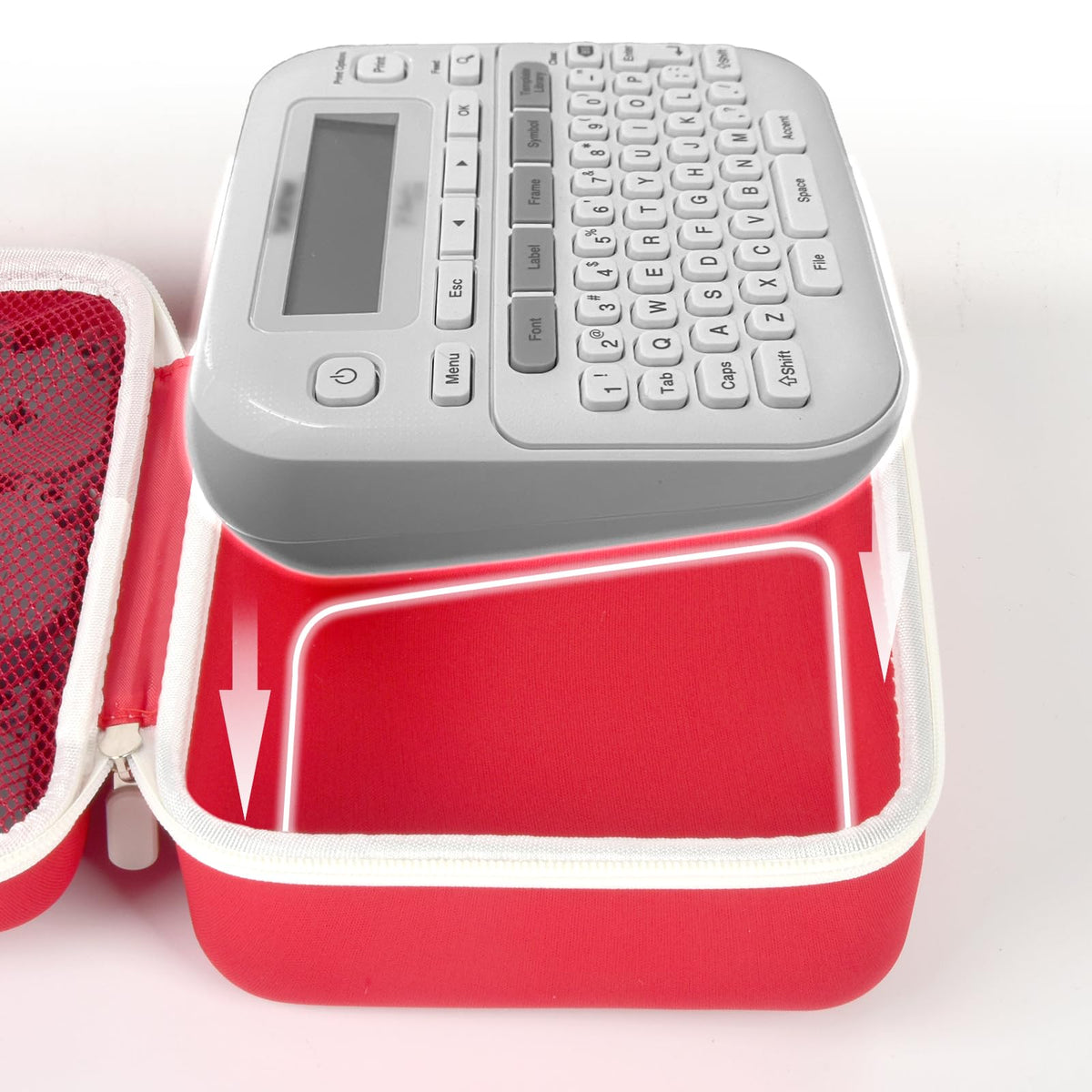 GWCASE Hard Label Maker Case for Brother P-Touch PT-D220/PT-D210, Case Only