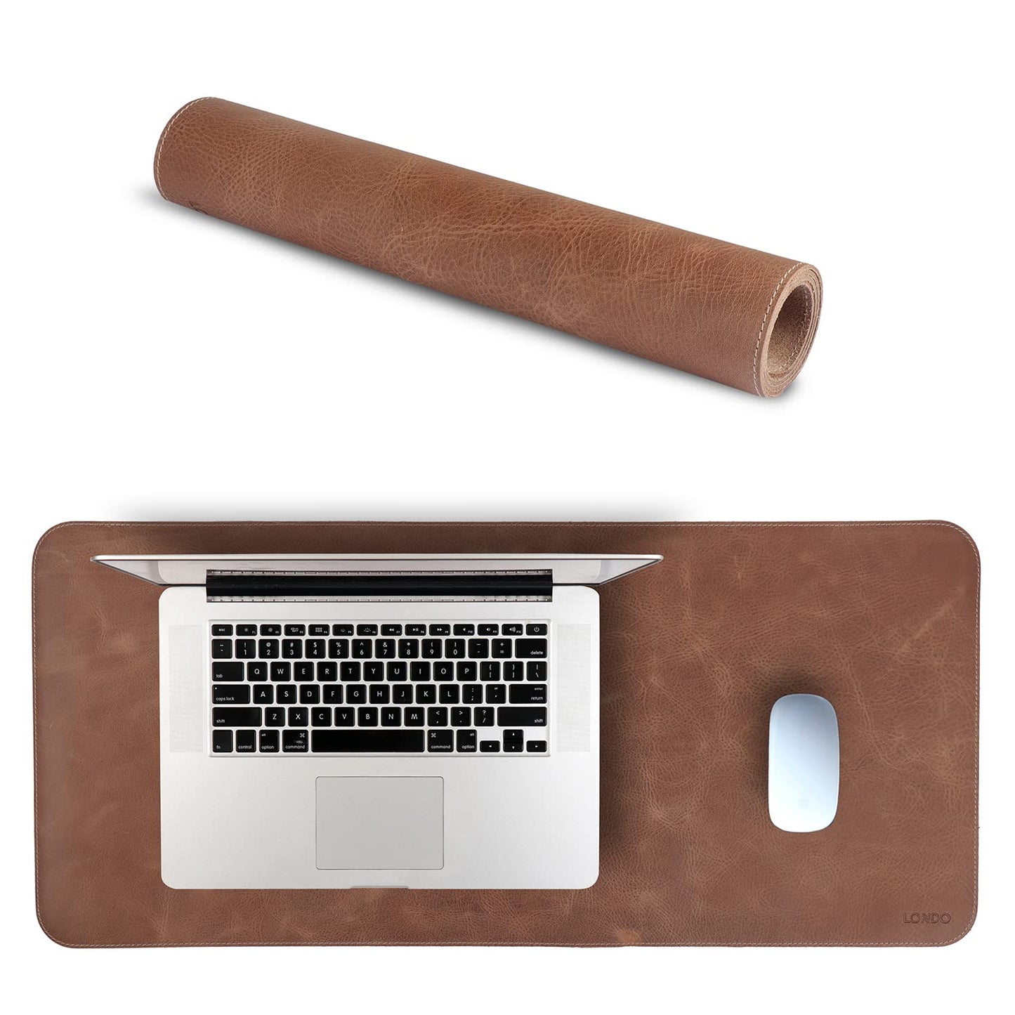 Londo Top Grain Leather Extended Mouse Pad – Large Desk Mat for Office & Gaming, Smooth Writing