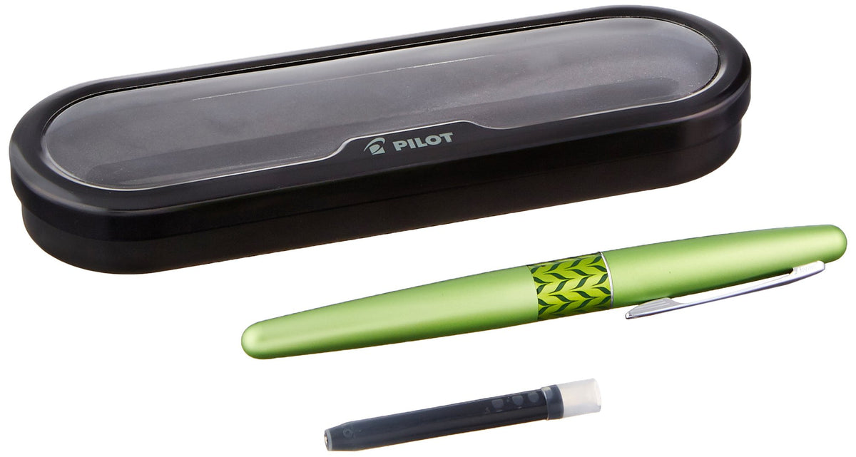 PILOT MR Retro Pop Collection Fountain Pen in Gift Box, Green Barrel with Marble Accent, Fine Point