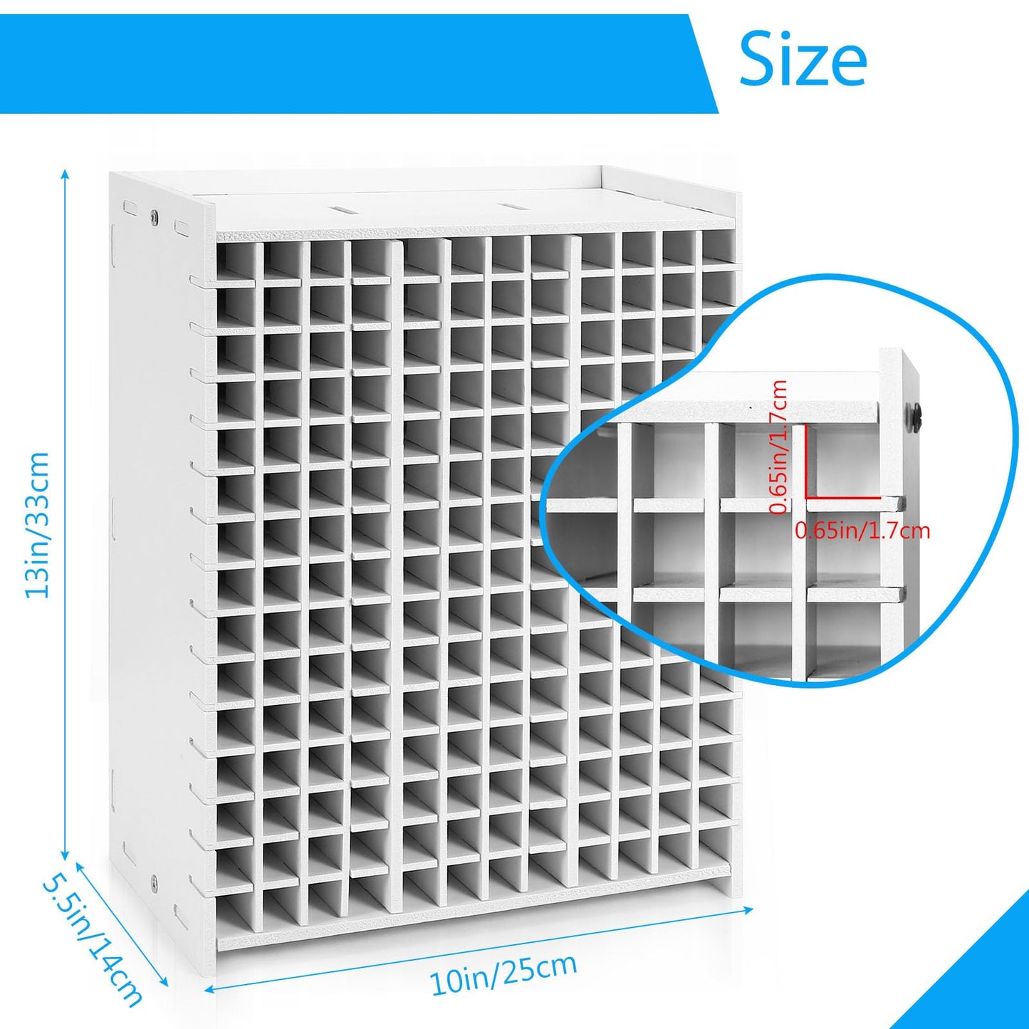 Yrangee Marker Organizer for Desk,180 Slots Marker Storage with Divider