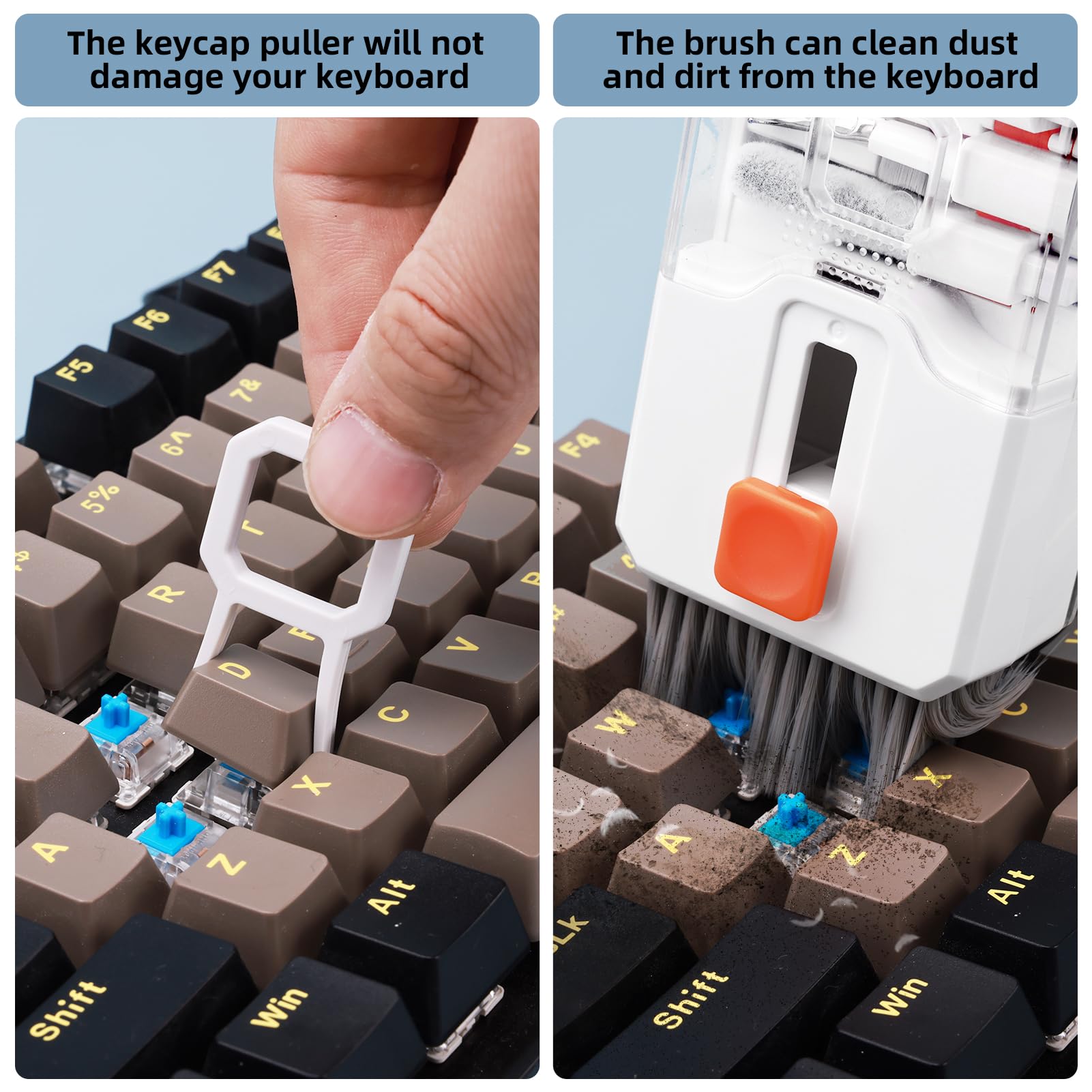 2 Pack Keyboard Cleaner & Laptop Cleaning Kit, All-in-1 for Computer PC