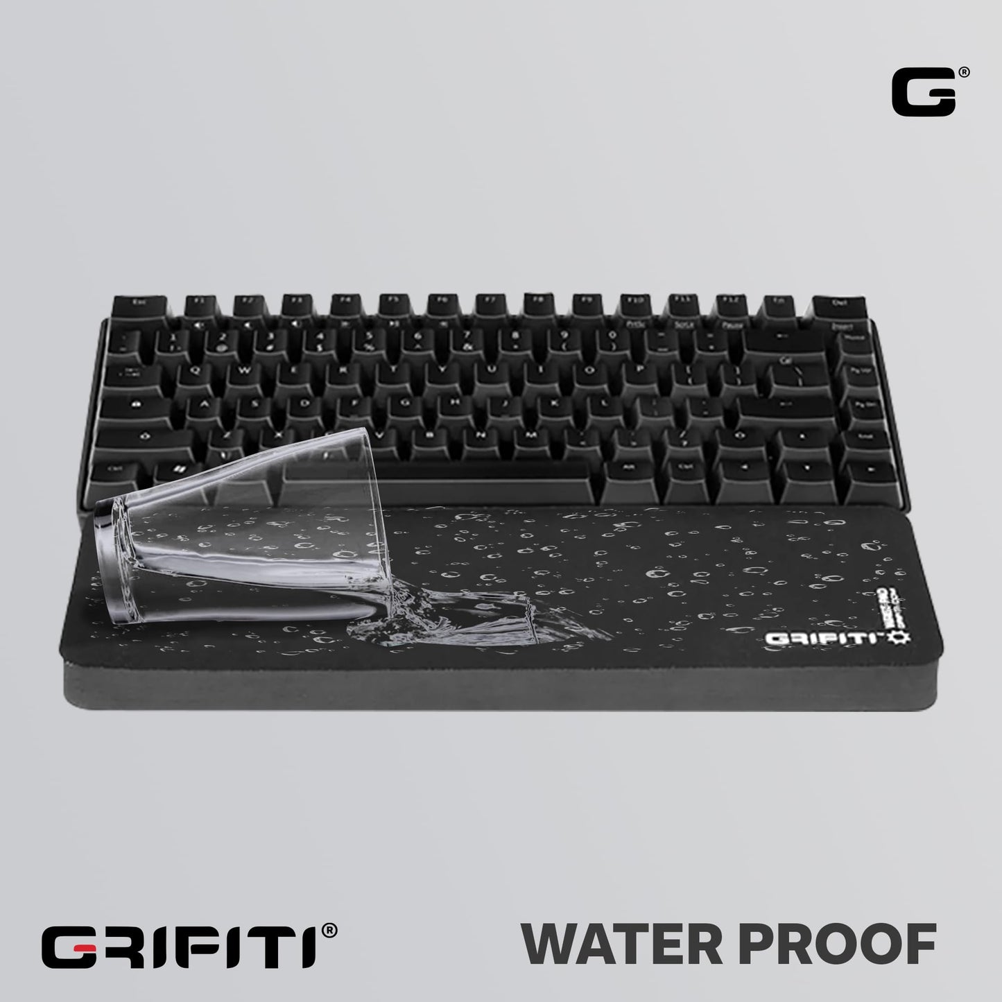 GRIFITI Fat Wrist Pad 14 X 2.75 X 0.75 Inch Computer Keyboard Rest Support for Tenkeyless Ergonomic