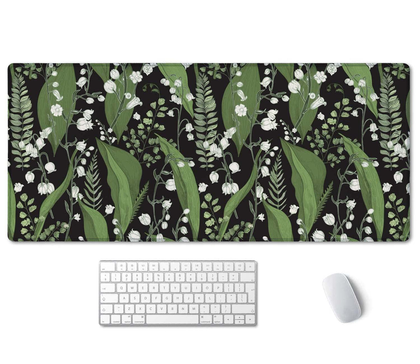SSOIU Desk Mat, Extended Gaming Mouse Pad 35.5x15.7 in, Large Non-Slip Rubber Base Mousepad with