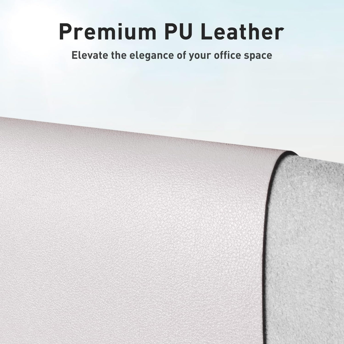 Aothia Faux Leather Desk Mat - Non-Slip PU Leather Desk Blotter, Waterproof Writing Surface, Large
