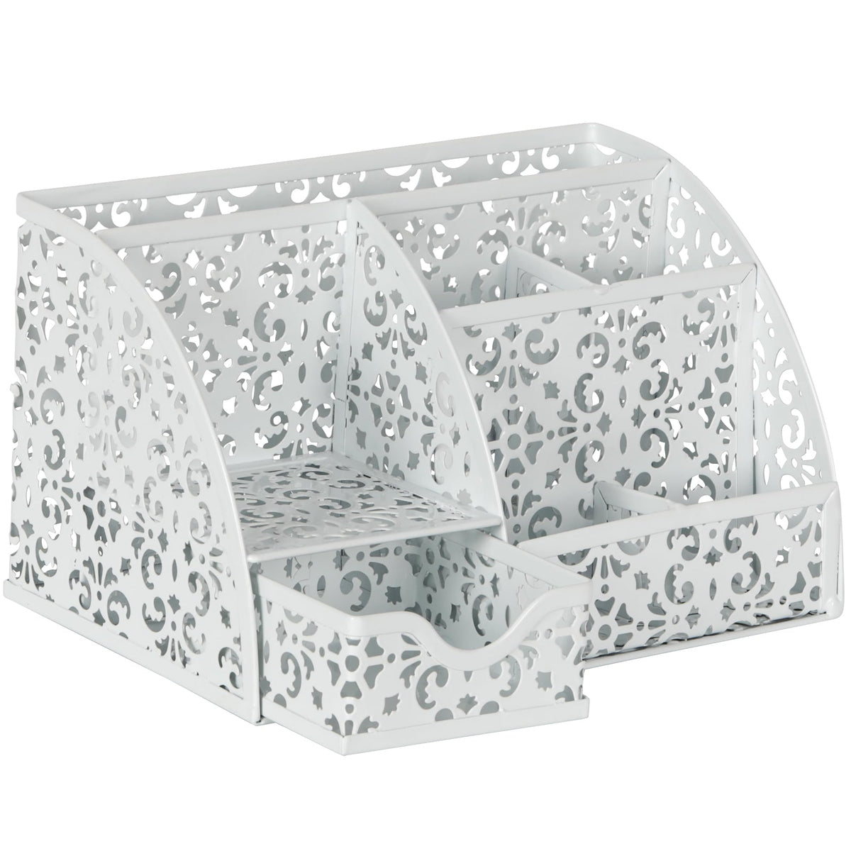 EasyPAG Desk Organizer and Pen Holder for Desk, Mesh Office Supplies Storage Caddy with Drawer for
