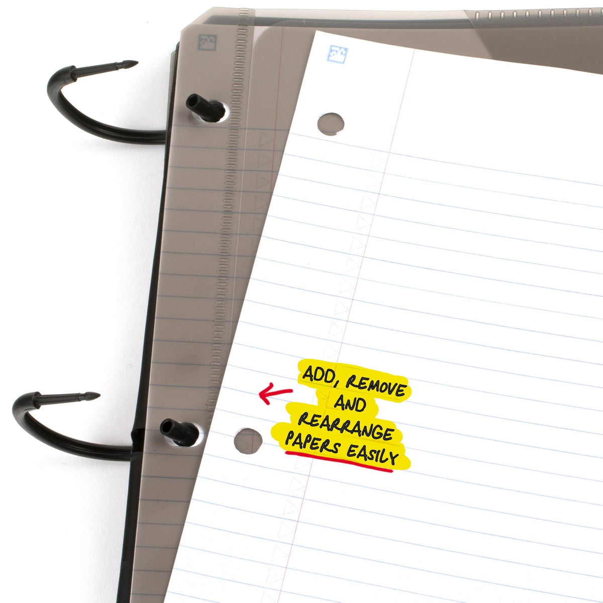 Five Star Flex Refillable Notebook + Study App, College Ruled Paper and 1-1/2 Inch TechLock Ring