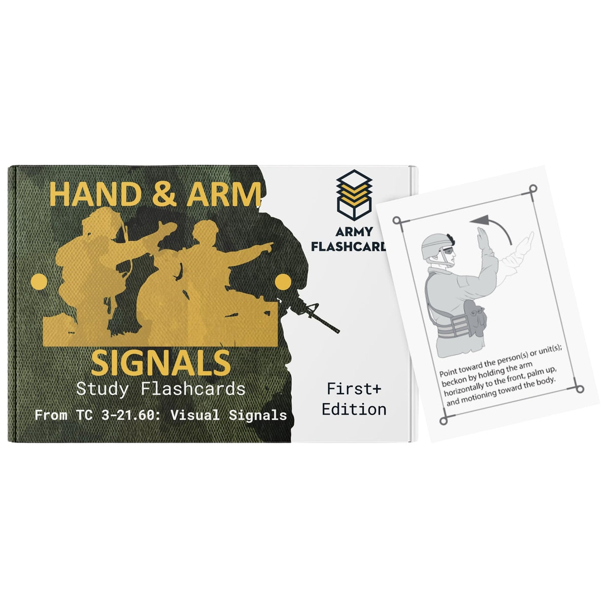 Army Flashcards - Military Hand and Arm Signals | 100 of the Most Important Visual Hand and Arm
