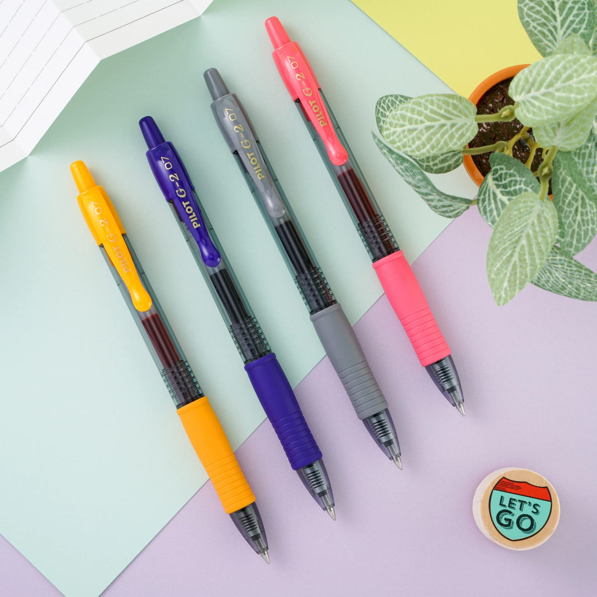 PILOT G2 Premium Gel Roller Pens, Iris Blue Ink Pens Fine Point, Pack of 12