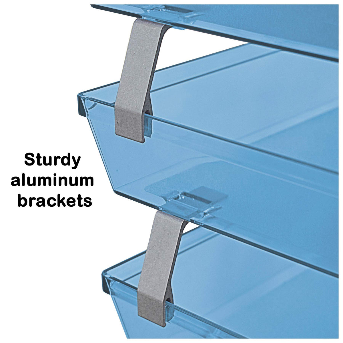 Acrimet Facility 3 Tier Letter Tray, Side Load, Letter Size/A4, Desktop File Organizer, Plastic