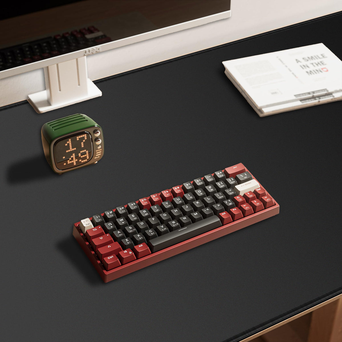 LL-COEUR XXL Black Mouse Pad Gaming Keyboard Mat Laptop Office Desk Mat (39.3" x 21.6" x 0.12")