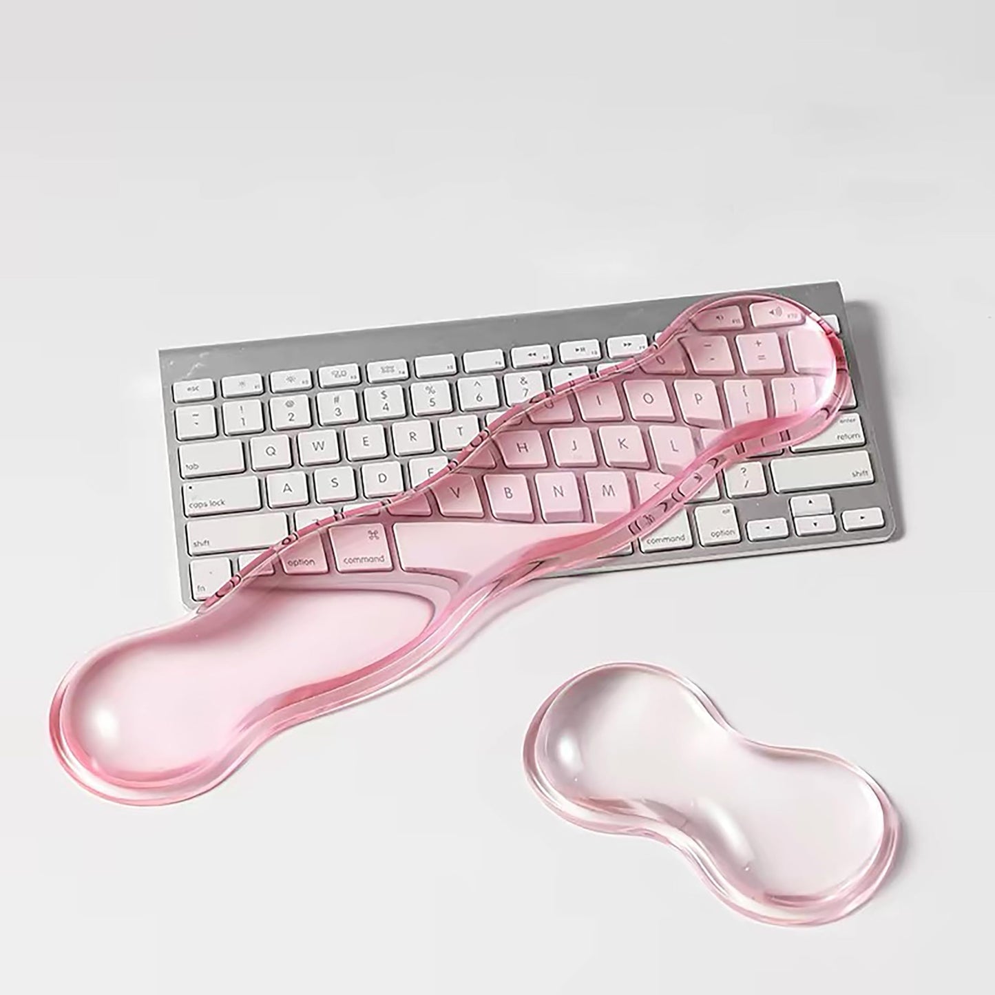 Aszqvd Mouse Pad with Wrist Rest, Soft Cloud Gel Keyboard Mouse Pad Set with Hand Wrist Support