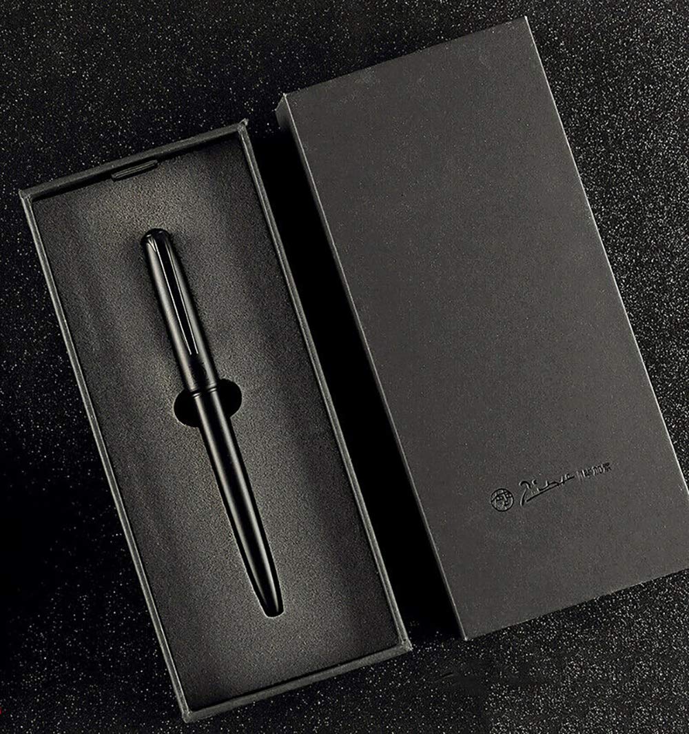 erofa Picasso 916 Matte Black Fountain Pen with Box - Titanium Black Extra Fine Nib Gift Pen