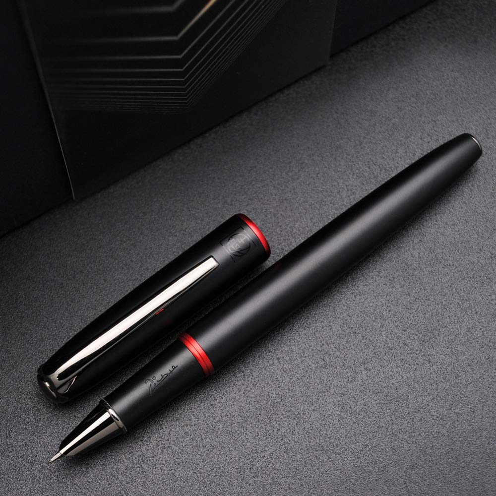czxwyst Picasso 916 Malage Fountain Pen Original Box New Version (Dawn Red, Ultrafine Accounting EF