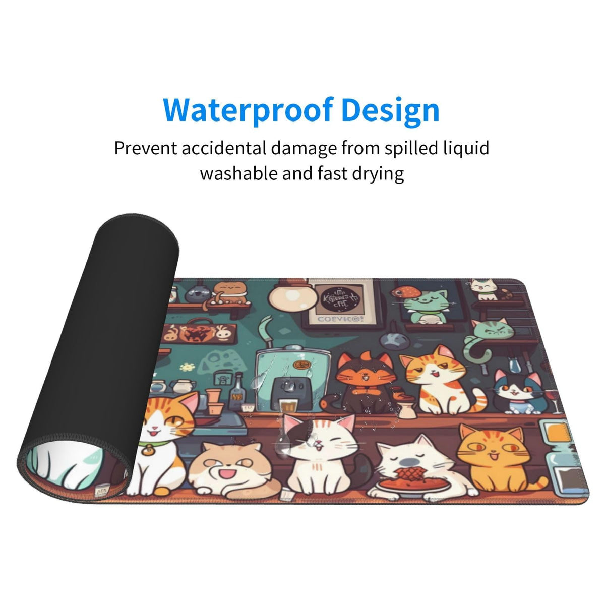 Gaming Mouse Pad Desk Pad,Extended Big Mouse Pad,31.5x11.8 Inch Long Computer Keyboard Mouse Mat