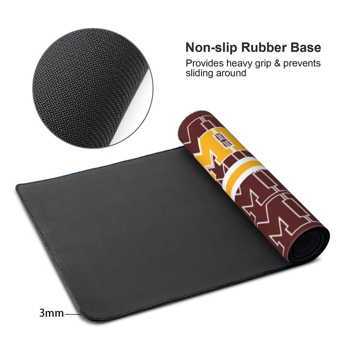 ANTKING W Mouse Pad Custom Name and Number Desk Pad for Men Women Youth Gifts