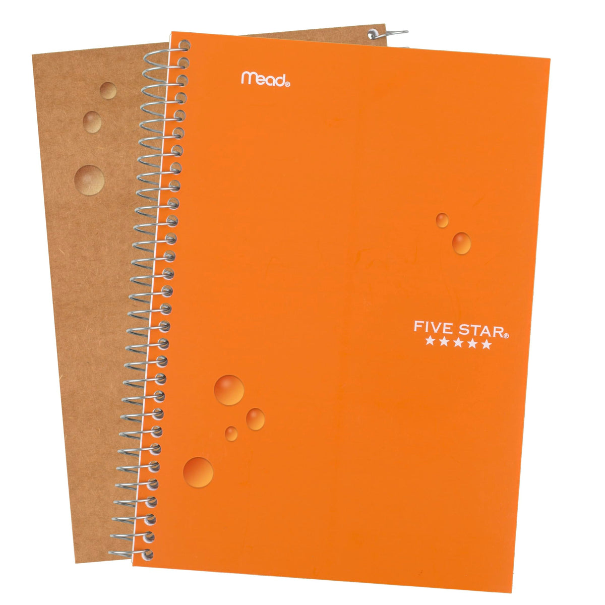 Five Star Spiral Notebook, 2 Subject, College Ruled Paper, 6" x 9-1/2", 80 Sheets, Fights Ink