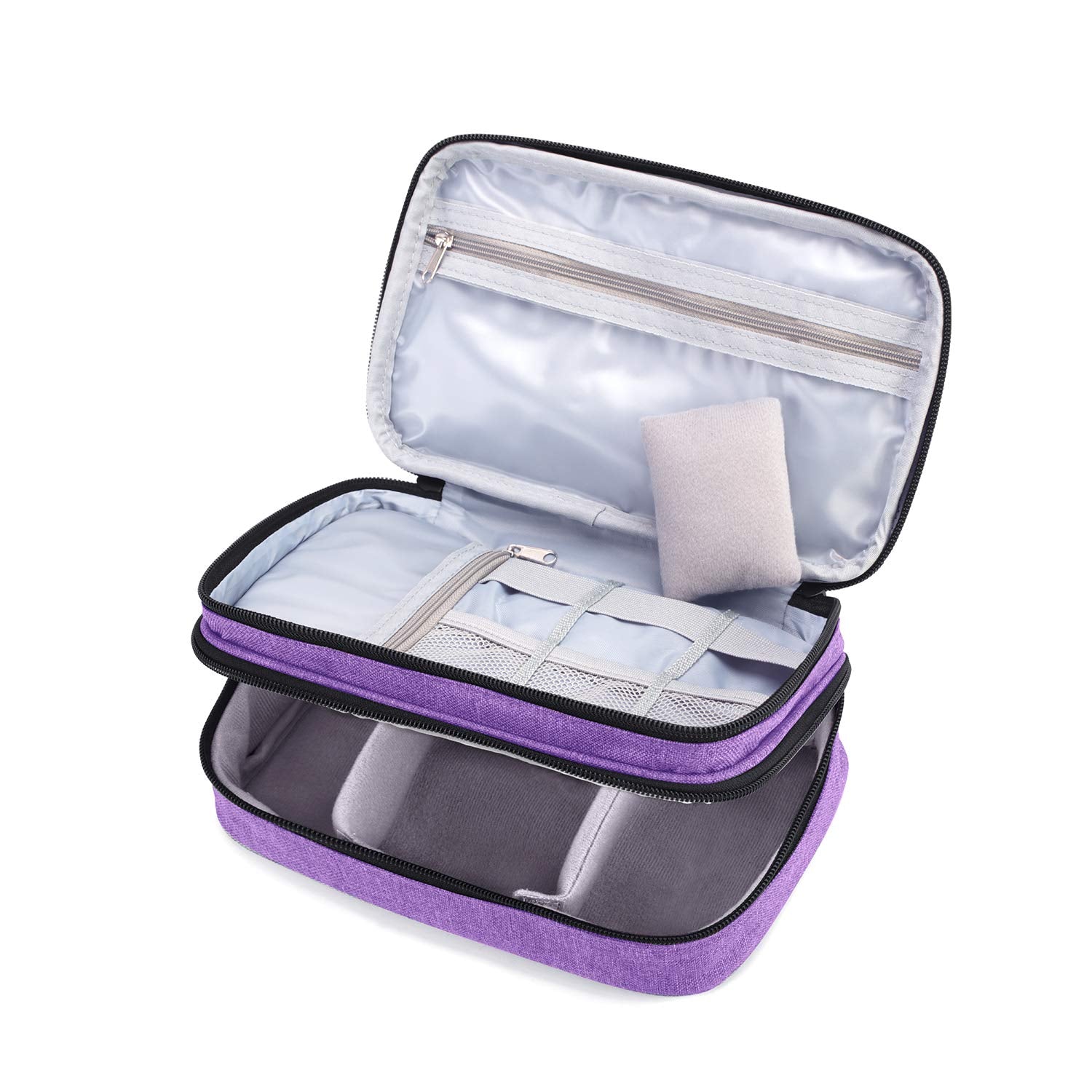 Luxja Double-Layer Sewing Organizer, Purple