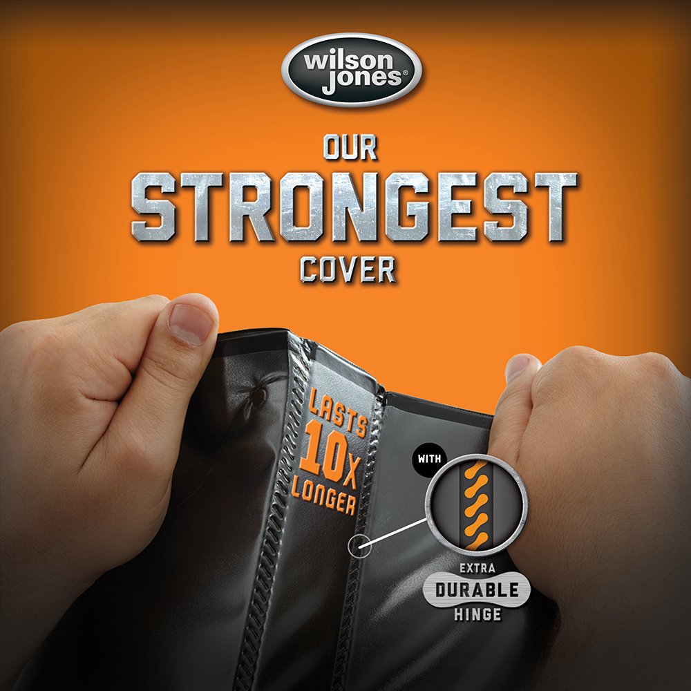 Wilson Jones 3 Ring Binder 4 Inch, Ultra Duty D-Ring View Binder with Extra Durable Hinge