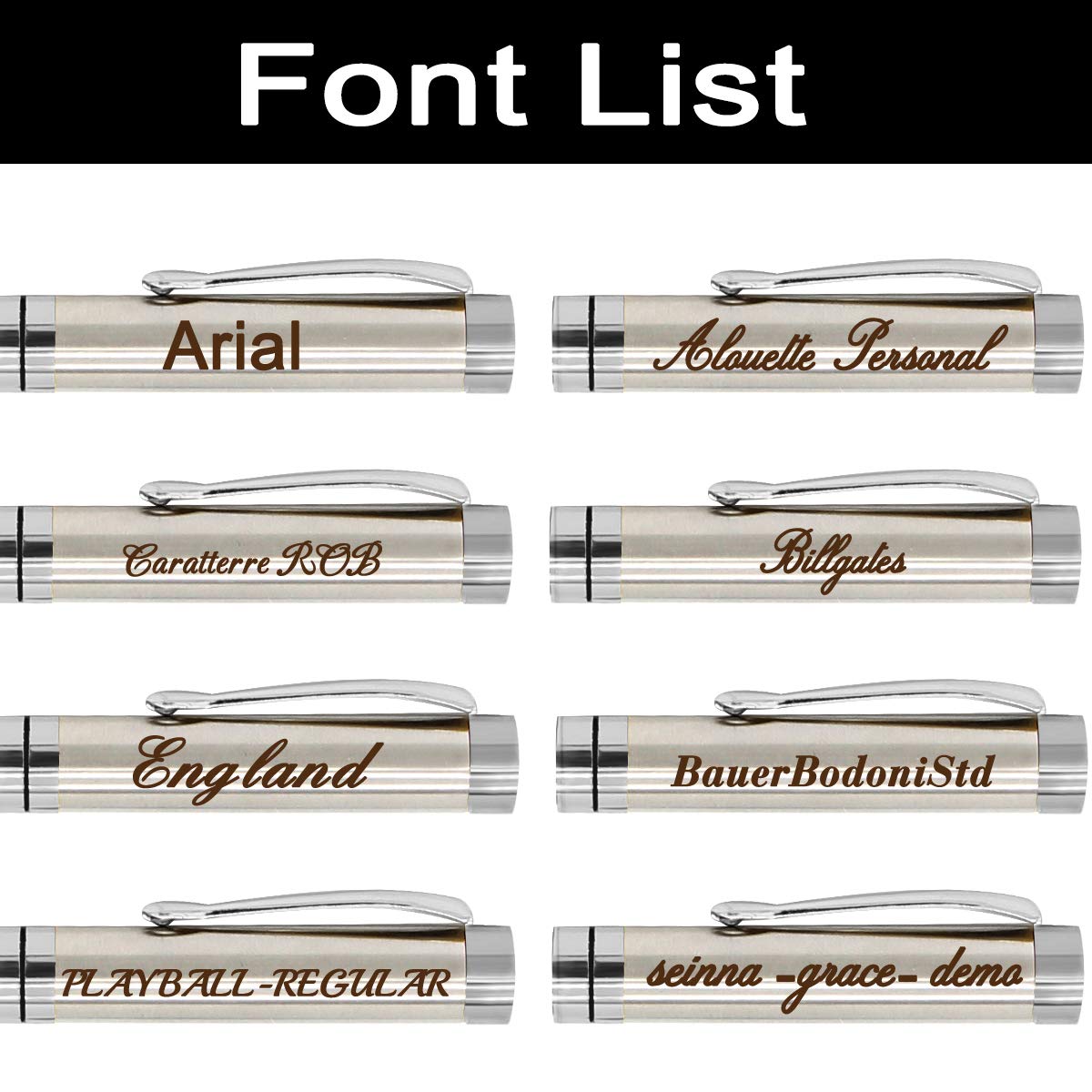 Aolun Personalized Pens,Custom Engraved Pen with Your Name Or Message,Refillable Medium