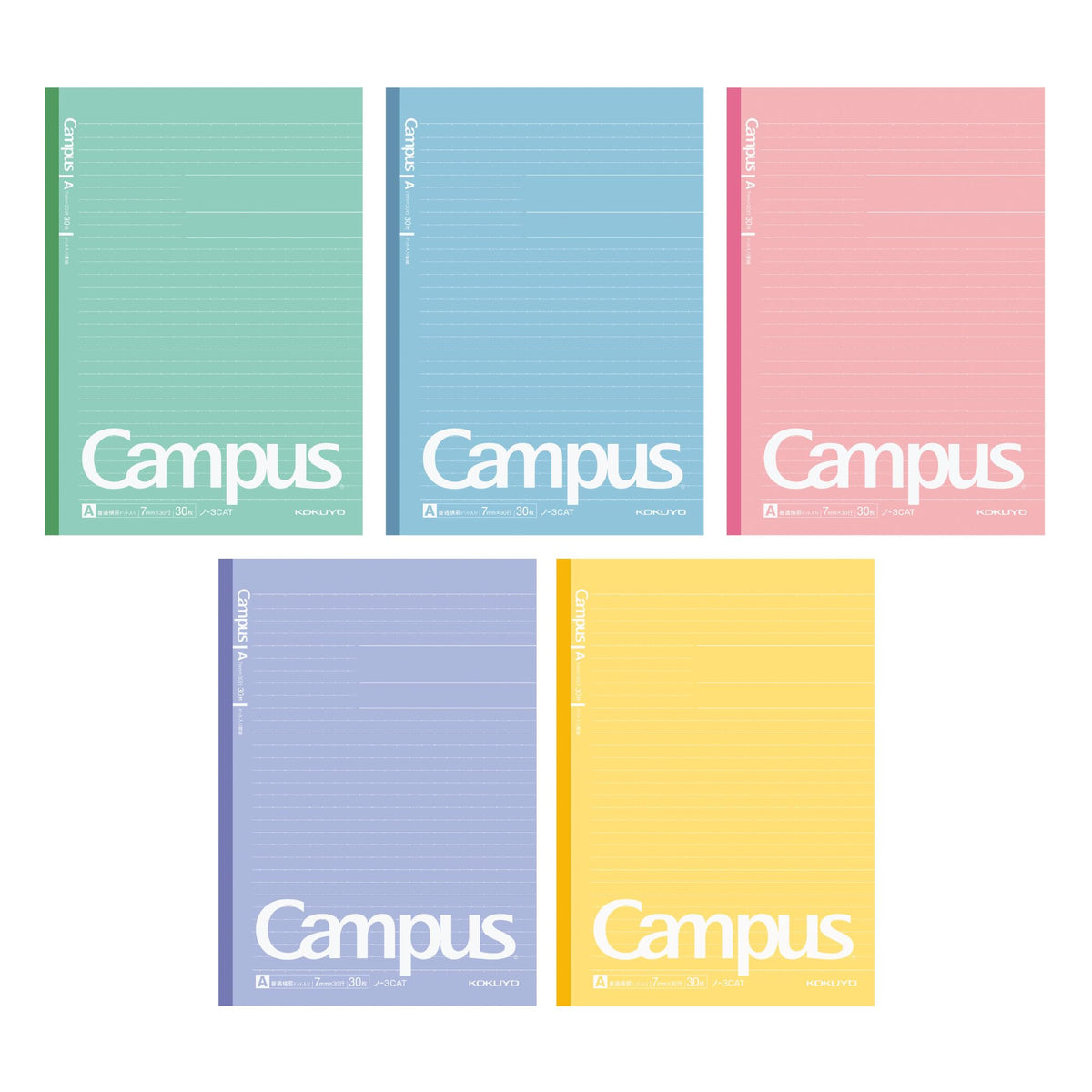 KOKUYO B5 Composition Notebooks, 5 Pack Campus Comp Book with Dot 7mm Ruled
