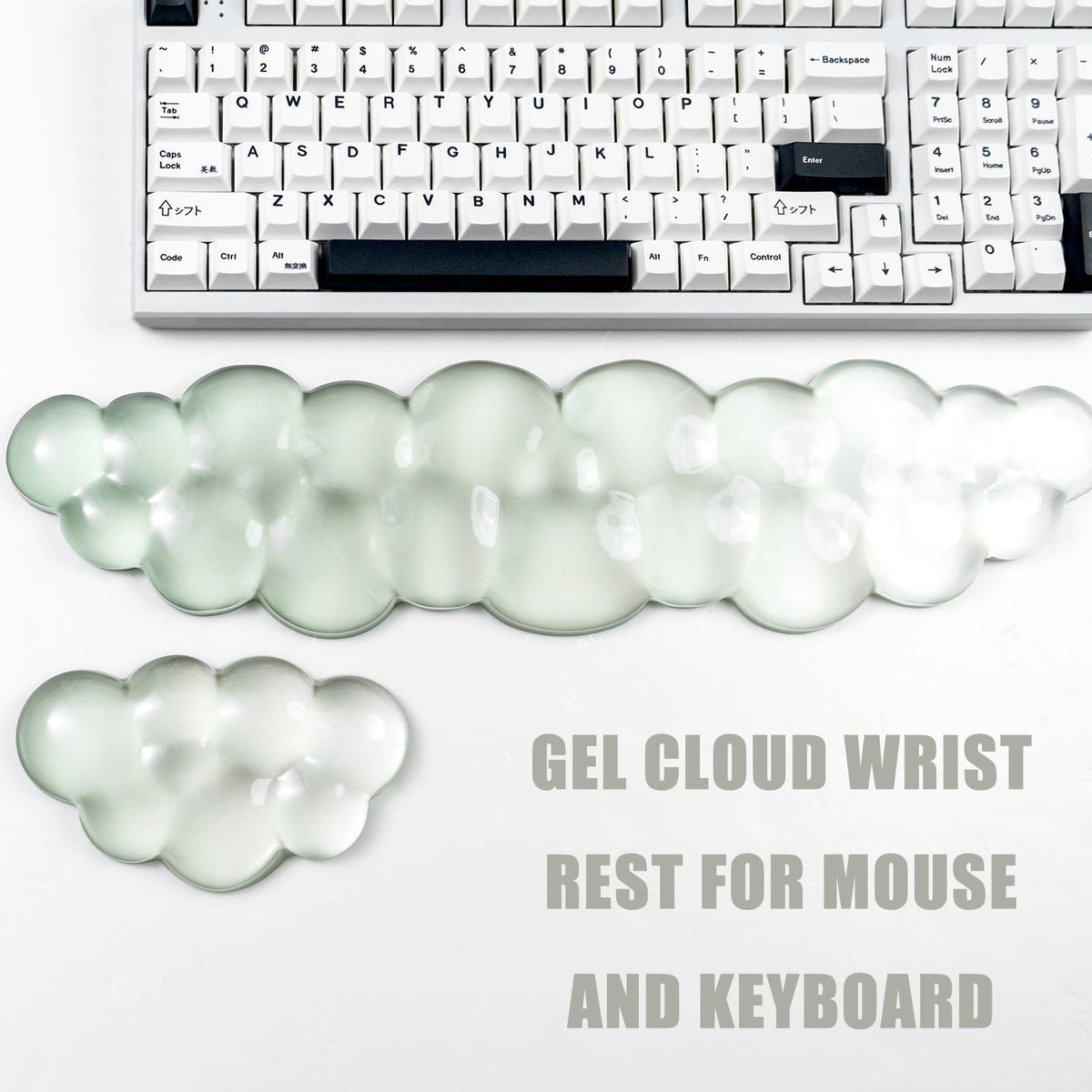 Gel Keyboard and Mouse Wrist Rest, Cloud Wrist Pad for Computer Keyboard