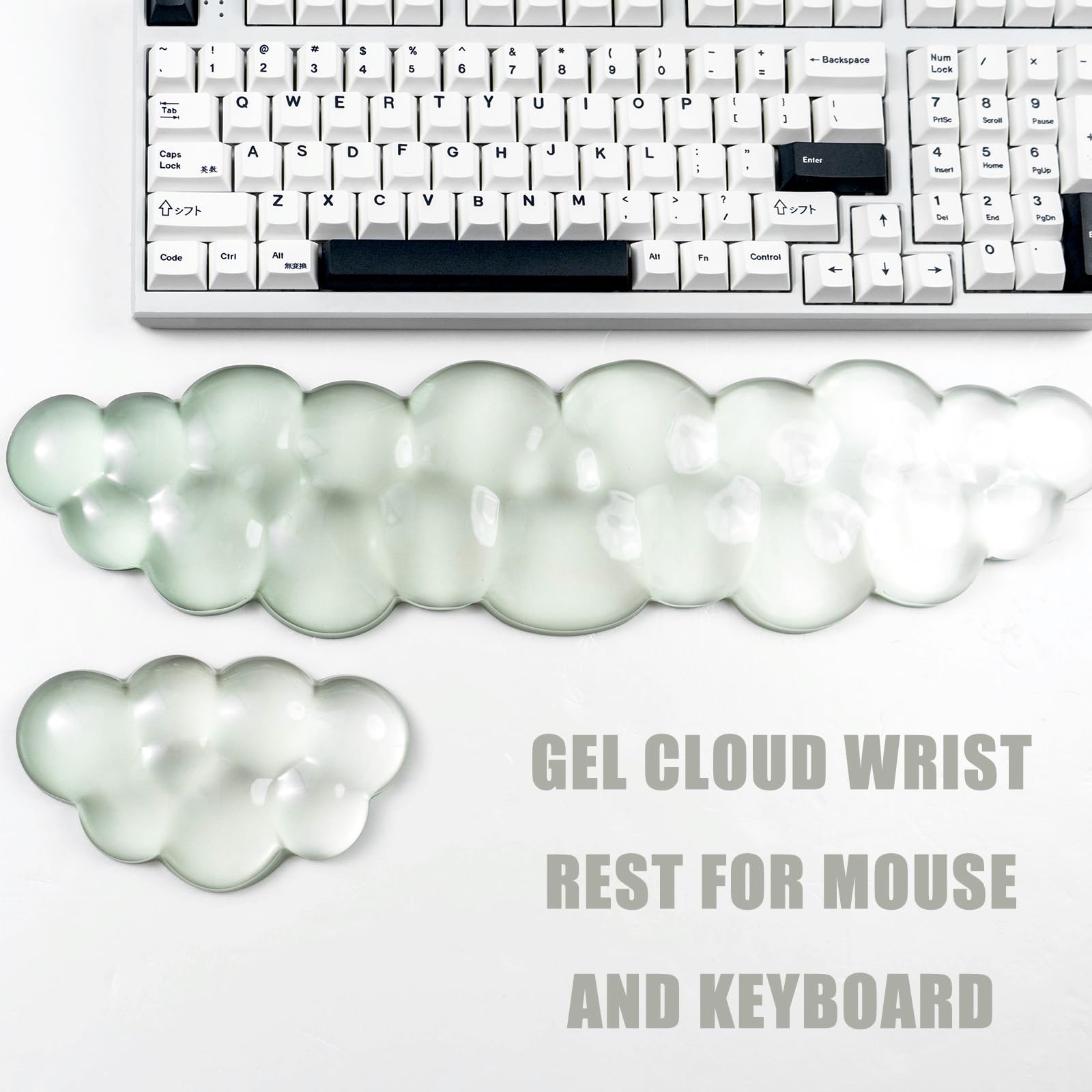Gel Keyboard and Mouse Wrist Rest, Cloud Wrist Pad for Computer Keyboard