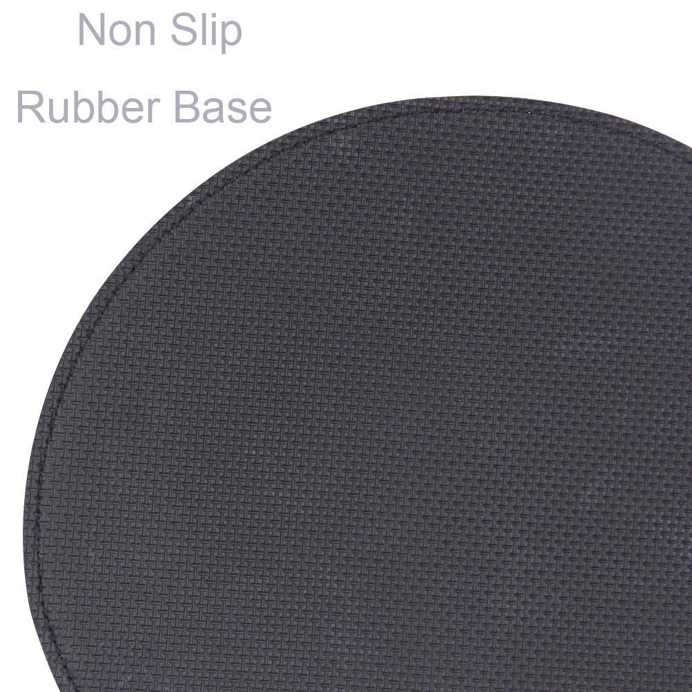 RICHEN Ergonomic PU Leather Keyboard Wrist Rest and Mouse Pad with Wrist Support, Memory Foam Set