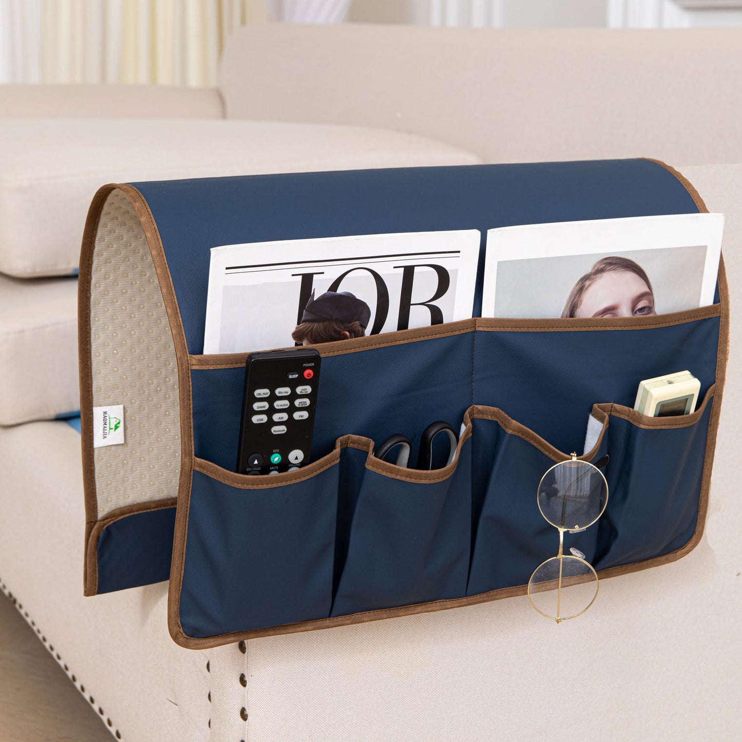 HAOMAIJIA Sofa Armrest Organizer, Remote Control Holder for Recliner Couch