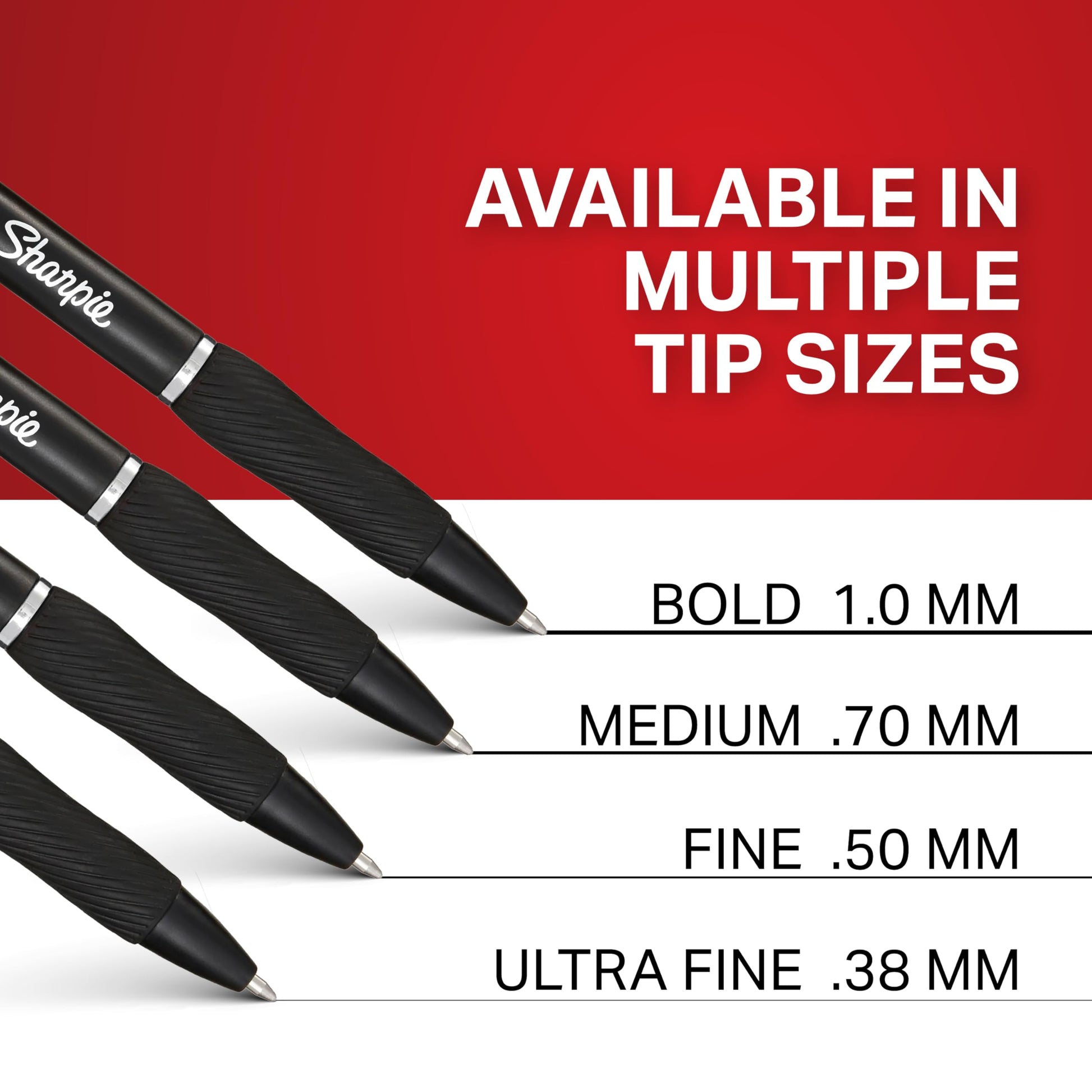 SHARPIE S-Gel, Gel Pens, Bold Point (1.0mm), Black Ink Gel Pen, 36 Count