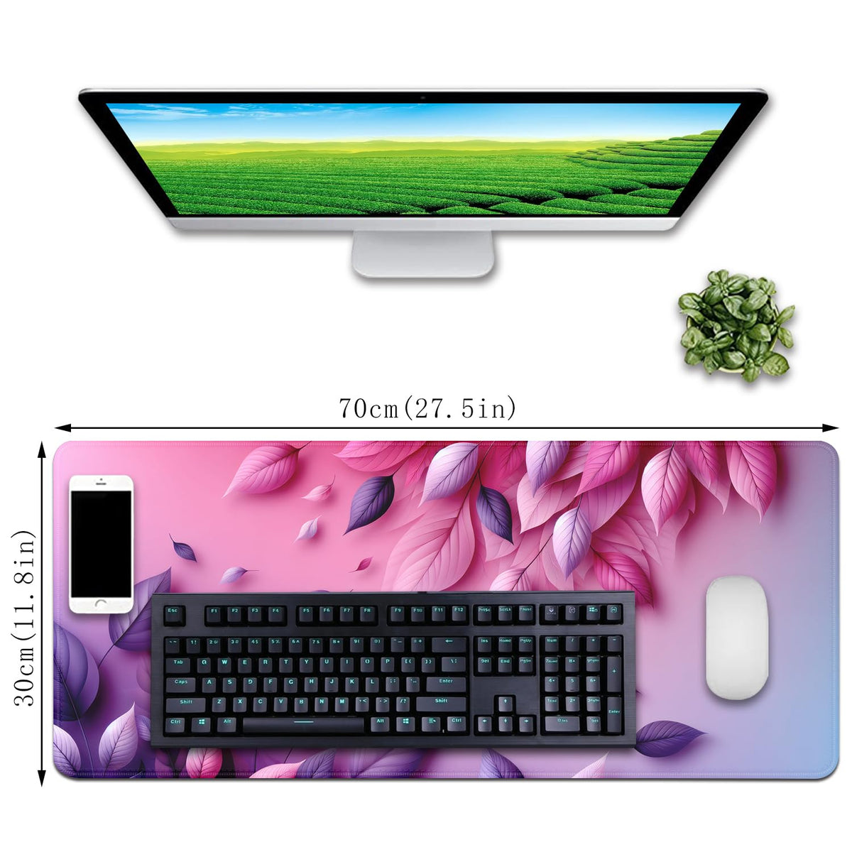 Pink Mouse Pad Desk Mat Large Gaming Mouse Mat Desk Pad,Big Mousepad