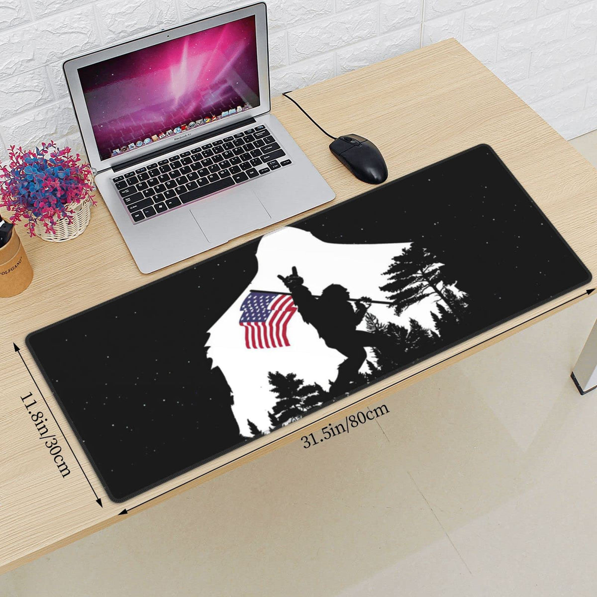 Sasquatch Mouse Pad XL Extended Desk Mat, Computer Mousepad